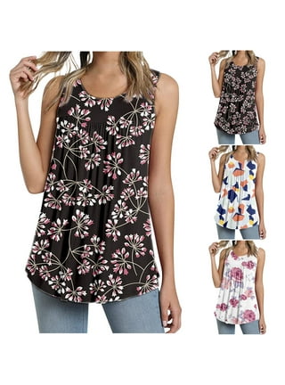 Tunic Tops for Women, 2023 Summer Casual Dressy Short Sleeve T Shirts  Floral Cute Tees Tshirt Trendy Blouses to Wear with Leggings Lighten Deals  Of