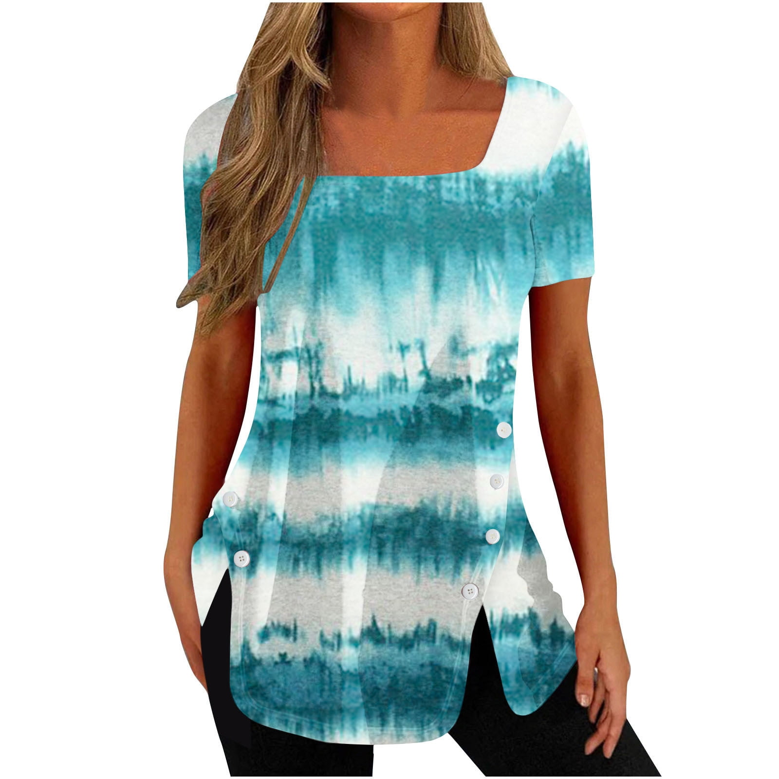 VREWARE Christmas Top For Women 2024 Printed Casual