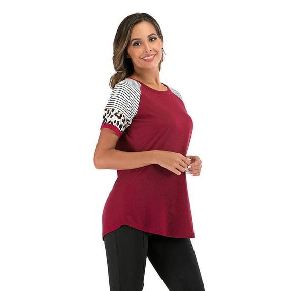 Tunic Tops Women's Comfy T-Shirt Female Top Short Sleeve