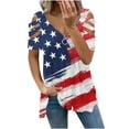 thumbnail image 1 of Tunic Tops for Women Strappy Cold Shoulder Zipper V Neck Flowy Blouses Summer Casual Graphic Tees Short Sleeve T Shirts, 1 of 5
