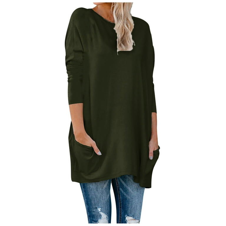 Tunics Or Tops to Wear with Leggings Long Shirts for Women to Wear with  Leggings Womens Tops Fall Casual Shirts : : Clothing, Shoes 