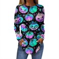 Tunics or Tops To Wear with Leggings Pumpkin Bats Print TShirts Long