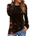 Tunics or Tops To Wear with Leggings Pumpkin Ghost Print TShirts Long