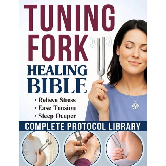 Healing Bible The Tuning Fork Healing Bible: DIY Sound Therapy Guide to Quiet Your Mind and Deeply Relax Your Body in Minutes A Comple, (Paperback)