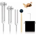 thumbnail image 1 of Tuning Fork Set (128Hz, 256Hz, 512Hz),  Tuning Forks Chakra Set, for  Sound  , Meditation,  Repair, Reiki Energy, Guitar Tune Fork --   for Sound Healer, 1 of 6