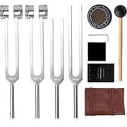Tuning Forks Set for Healing, Weighted and Unweighted Sound Healing Instruments, Professional Grade Aluminum Alloy with Mallet & Activator for Meditation, Stress R