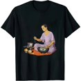 thumbnail image 1 of Tuning Fork Singing Bowl Sound Therapy T-Shirt, 1 of 5