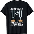 thumbnail image 1 of Tuning Fork Therapy Sound Healing Chakra Chiropractic T-Shirt, 1 of 4
