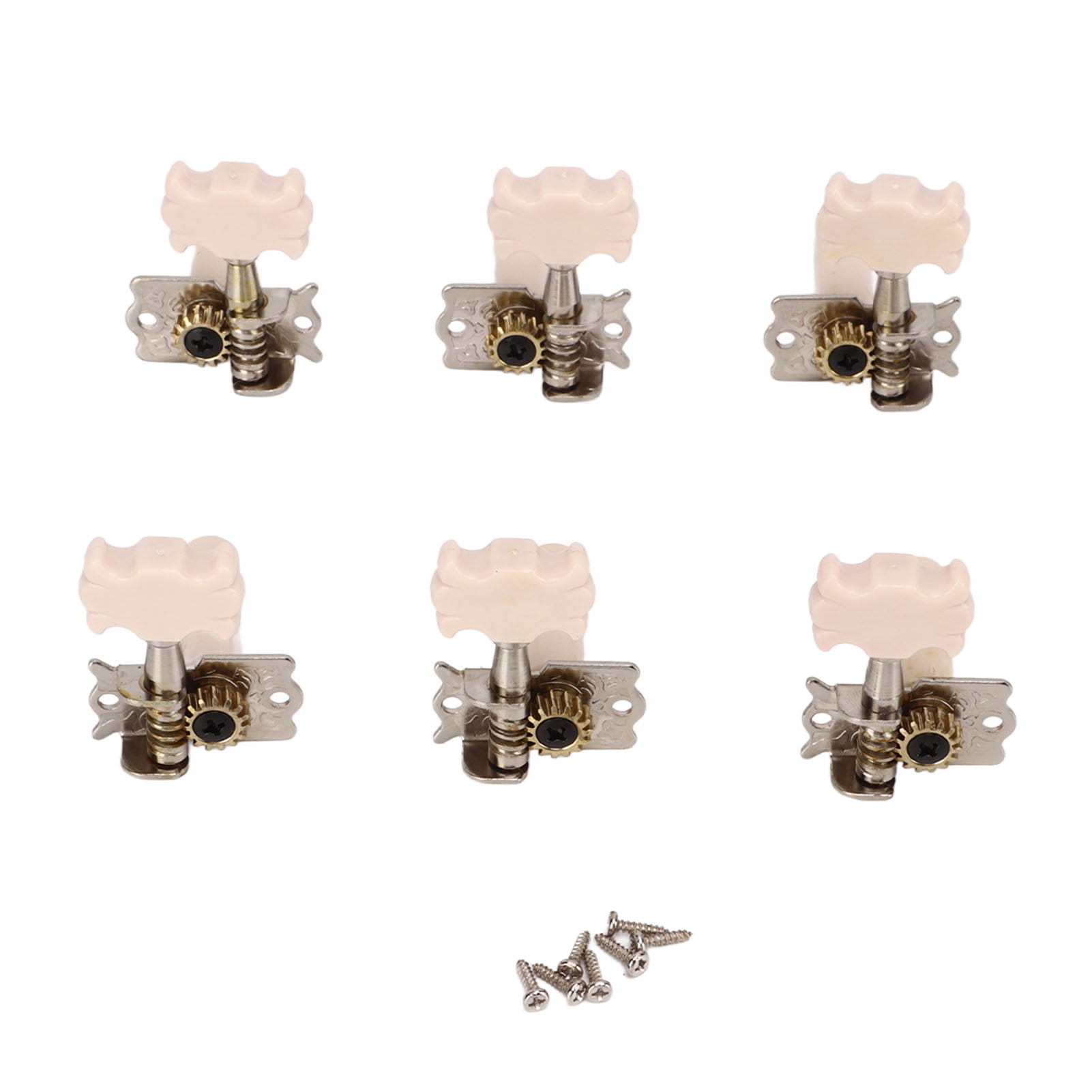 Tuning Peg, White Plastic Metal Classical Guitar Tuning Peg Exquisite