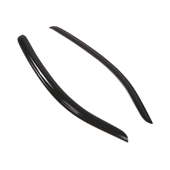 TuningPros Outside Mount Window Visor Deflector Smoke Tinted 2 Pcs Set For 2007-2016 Toyota Tundra REG Cab