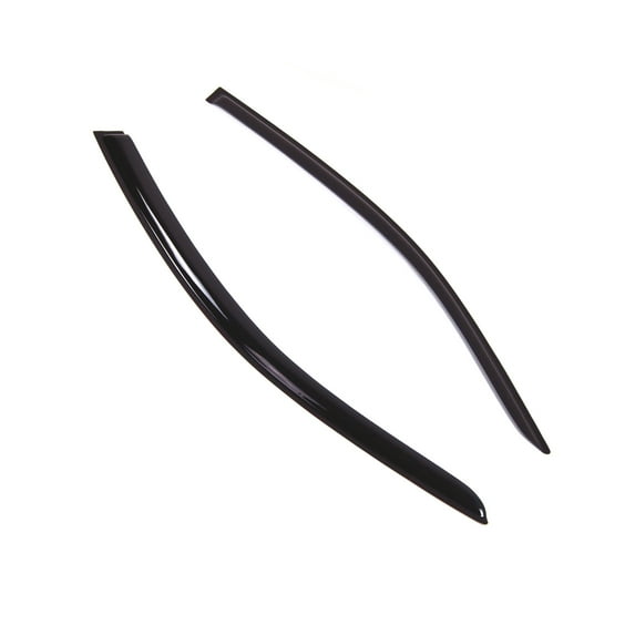 TuningPros Outside Mount Window Visor Deflector Smoke Tinted 2 Pcs Set For 2013-2017 Honda Accord Coupe