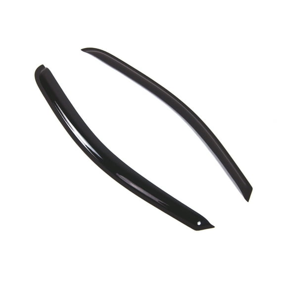 TuningPros Outside Mount Window Visor Deflector Smoke Tinted 2 Pcs Set For 2014-2016 Chevy Silverado REG Cab