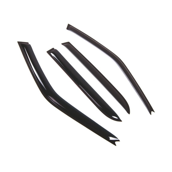 TuningPros Outside Mount Window Visor Deflector Smoke Tinted 4 Pcs Set For 1988-1991 Honda Civic Sedan