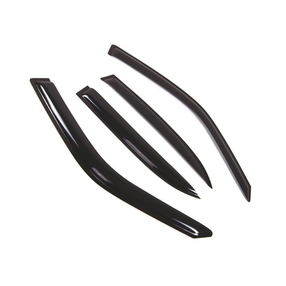 TuningPros Outside Mount Window Visor Deflector Smoke Tinted 4 Pcs Set For 1988-1996 BMW 525i 528i 530i 535i