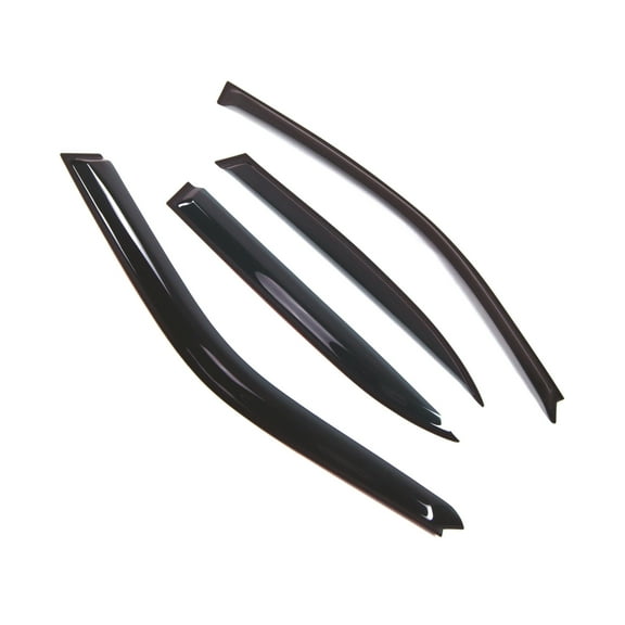 TuningPros Outside Mount Window Visor Deflector Smoke Tinted 4 Pcs Set For 1995-2001 BMW 740i