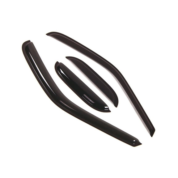 TuningPros Outside Mount Window Visor Deflector Smoke Tinted 4 Pcs Set For 1997-2003 Ford F-150 SuperCab