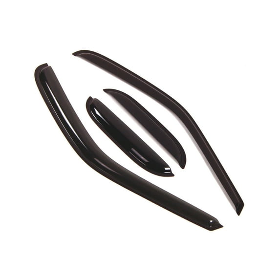 TuningPros Outside Mount Window Visor Deflector Smoke Tinted 4 Pcs Set For 1997-2003 Ford F-250 SuperCab