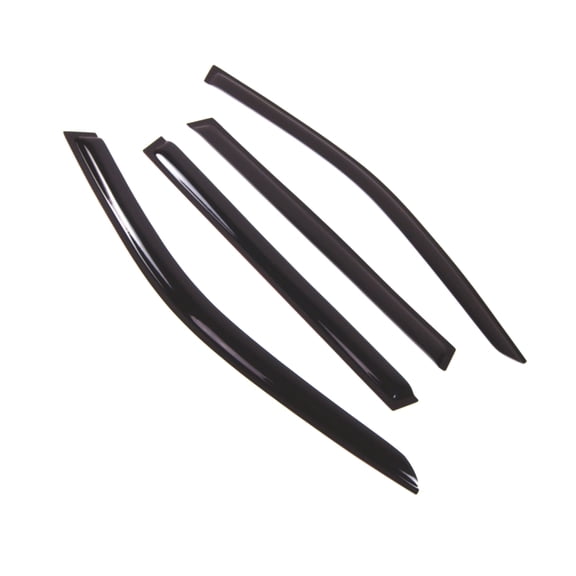 TuningPros Outside Mount Window Visor Deflector Smoke Tinted 4 Pcs Set For 1999-2003 BMW 525i 528i 540i Wagon