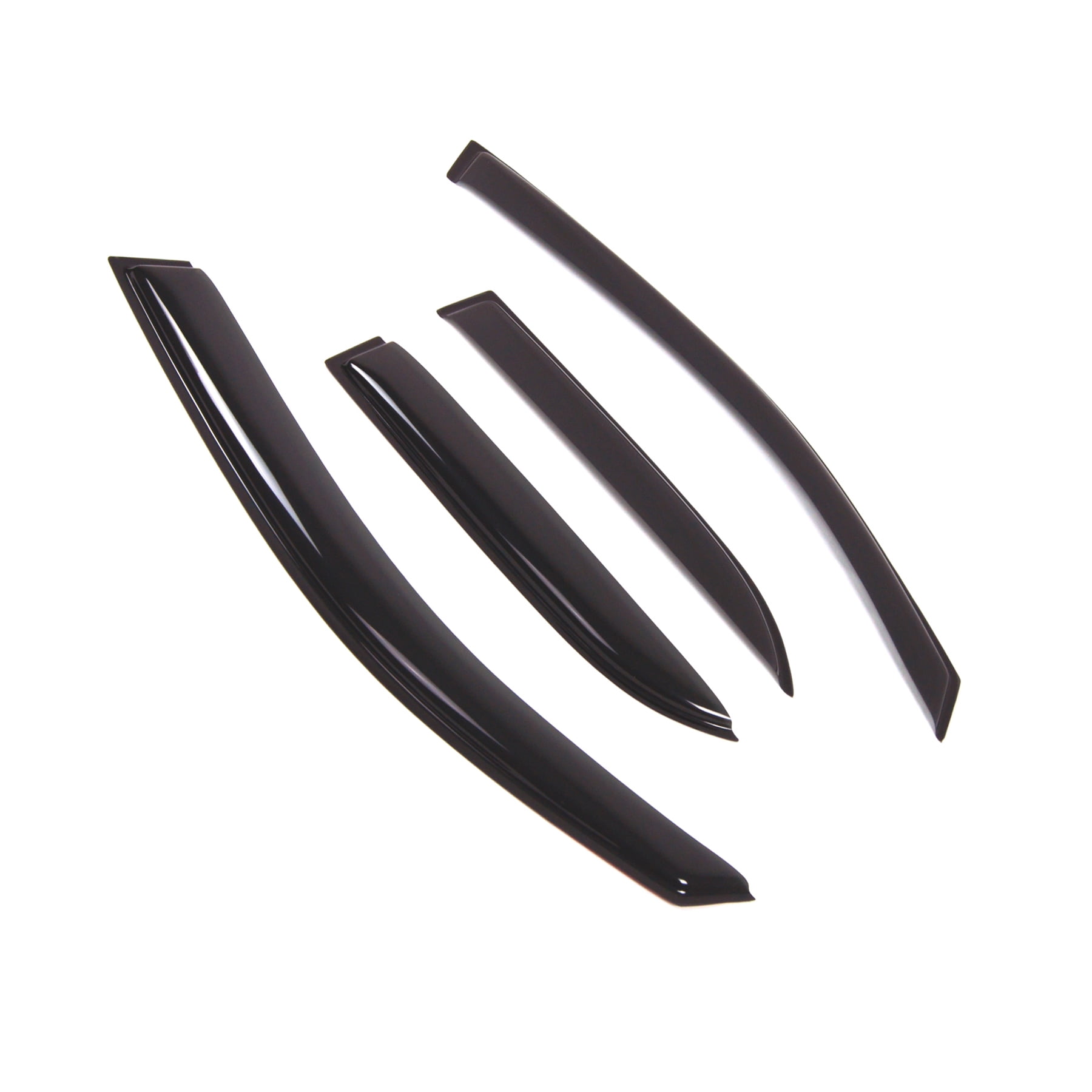 HHENGYISOUL Window Visors For 2004-2009 Lexus RX330/RX350/RX400h - Gloss Black, Out-Channel Mount