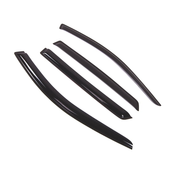 TuningPros Outside Mount Window Visor Deflector Smoke Tinted 4 Pcs Set For 1999-2005 VW Golf Rabbit GTI R32