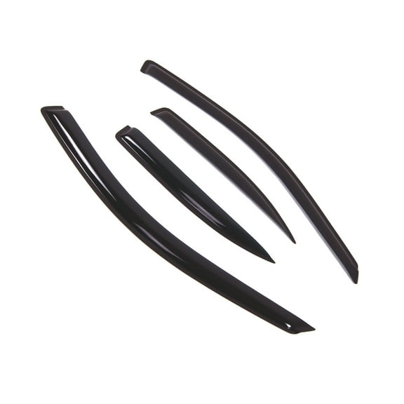 TuningPros Outside Mount Window Visor Deflector Smoke Tinted 4 Pcs Set For 1999-2005 Volkswagen Jetta