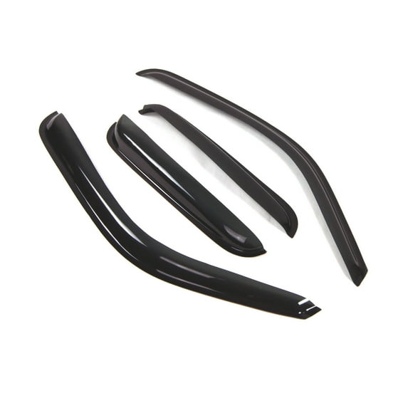 TuningPros Outside Mount Window Visor Deflector Smoke Tinted 4 Pcs Set For 1999-2006 Silverado 1500 EXT Cab