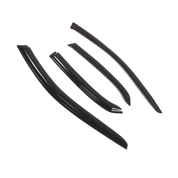 TuningPros Outside Mount Window Visor Deflector Smoke Tinted 4 Pcs Set For 1999-2006 Volvo S80