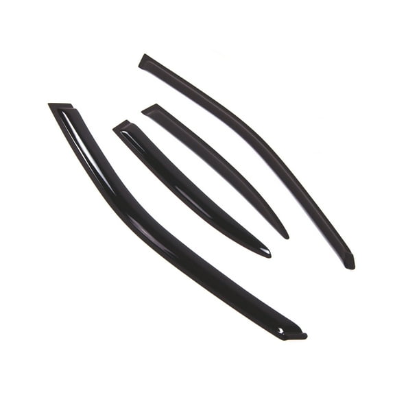 TuningPros Outside Mount Window Visor Deflector Smoke Tinted 4 Pcs Set For 2001-2004 Kia Spectra Sedan