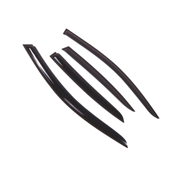 TuningPros Outside Mount Window Visor Deflector Smoke Tinted 4 Pcs Set For 2002-2006 BMW 745i 750i