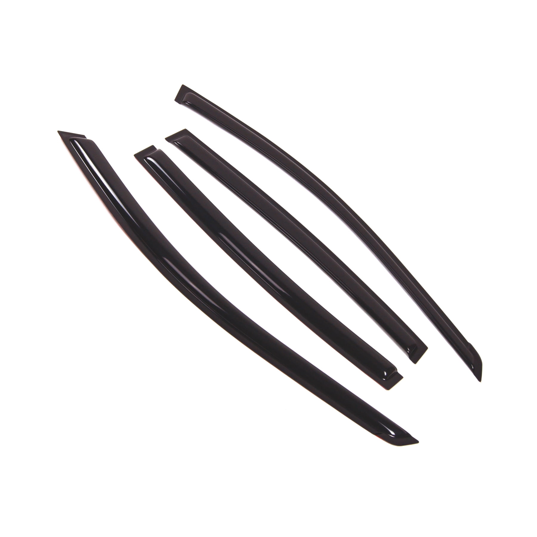 Smoke Tinted Window Rain Guards / Vent Shades For 2002-2006 Nissan Altima Sedan (4-Piece Set) - No Drilling, Self-Adhesive 3 thumbnail image