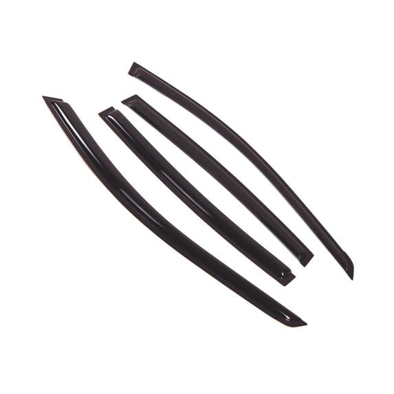 TuningPros Outside Mount Window Visor Deflector Smoke Tinted 4 Pcs Set For 2002-2006 Nissan Altima Sedan