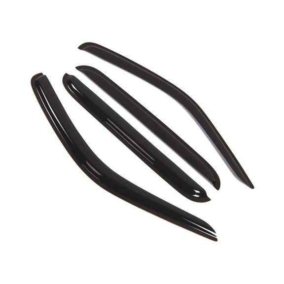 TuningPros Outside Mount Window Visor Deflector Smoke Tinted 4 Pcs Set For 2002-2007 Jeep Liberty