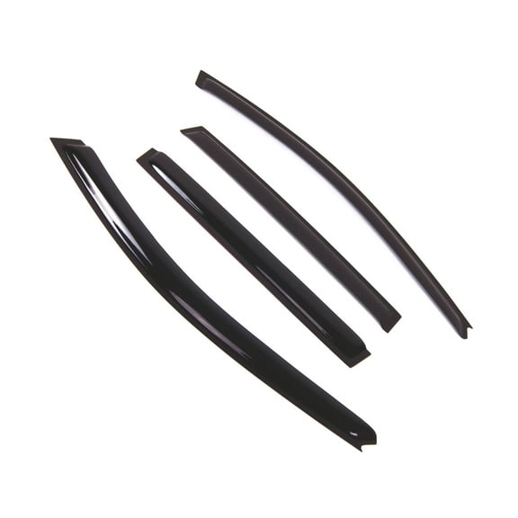 TuningPros Outside Mount Window Visor Deflector Smoke Tinted 4 Pcs Set For 2003-2007 Volvo XC70