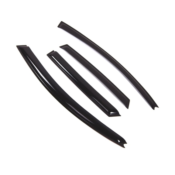 TuningPros Outside Mount Window Visor Deflector Smoke Tinted 4 Pcs Set For 2004-2009 Mazda Mazda3 Hatchback