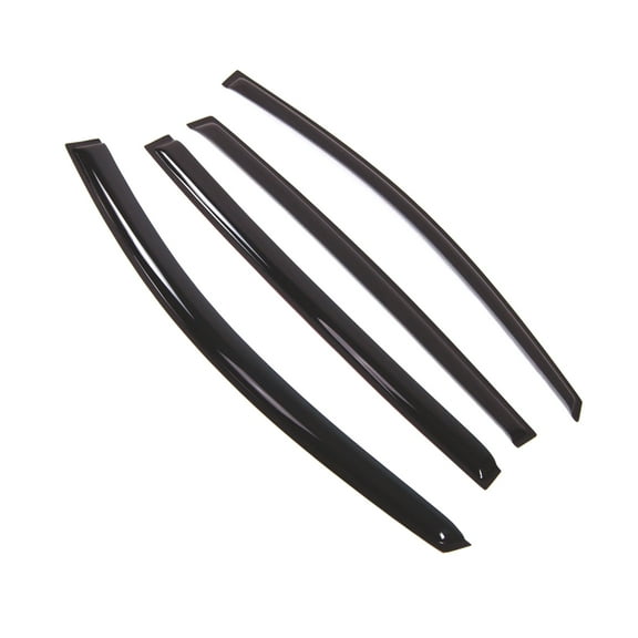TuningPros Outside Mount Window Visor Deflector Smoke Tinted 4 Pcs Set For 2006-2013 Nissan Versa Hatchback