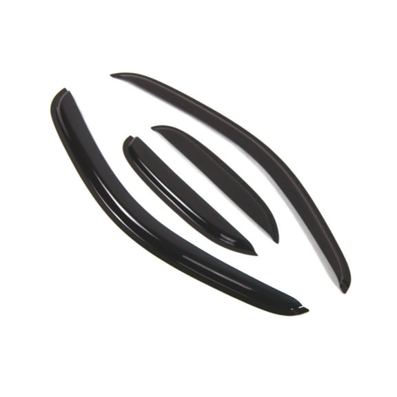 TuningPros Outside Mount Window Visor Deflector Smoke Tinted 4 Pcs Set For 2007-2013 Chevy Silverado EXT Cab