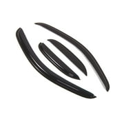 TuningPros Outside Mount Window Visor Deflector Smoke Tinted 4 Pcs Set For 2007-2013 GMC Sierra 1500 EXT Cab
