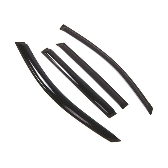 TuningPros Outside Mount Window Visor Deflector Smoke Tinted 4 Pcs Set For 2008-2010 Porsche Cayenne