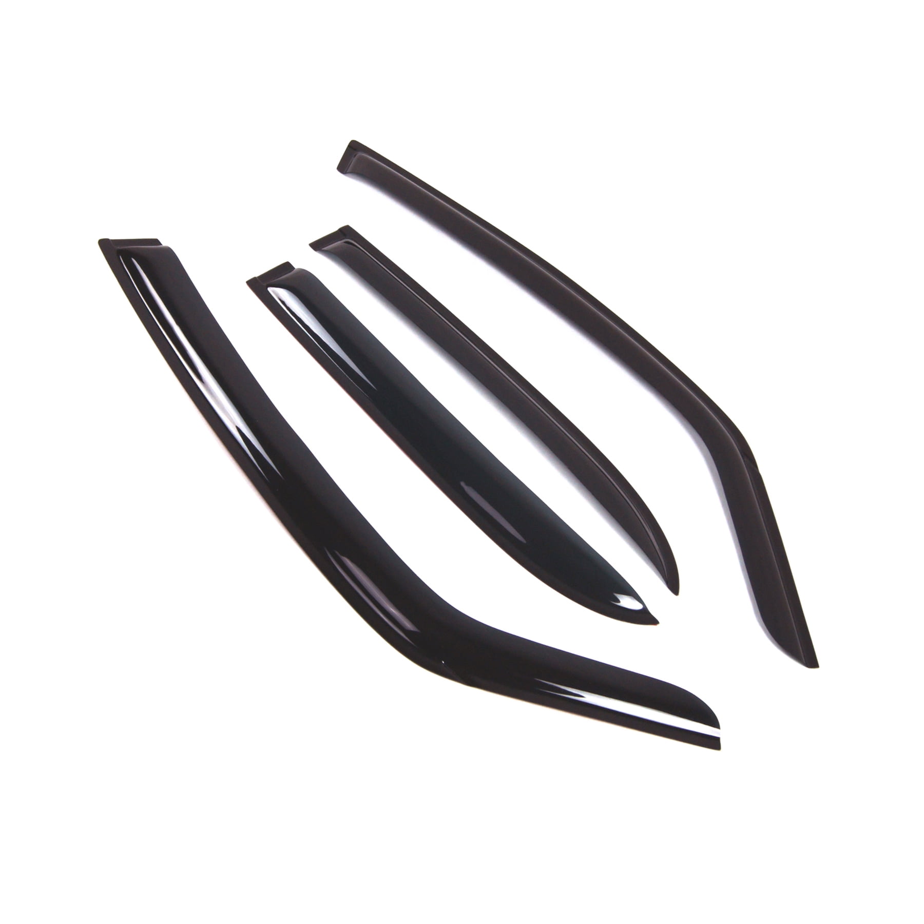 TuningPros Outside Mount Window Visor Deflector Smoke Tinted 4 Pcs Set ...
