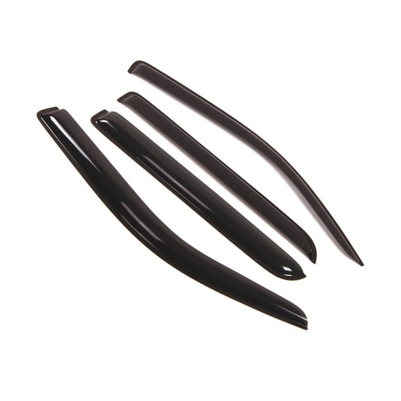 TuningPros Outside Mount Window Visor Deflector Smoke Tinted 4 Pcs Set For 2009-2014 Ford F-150 SuperCrew