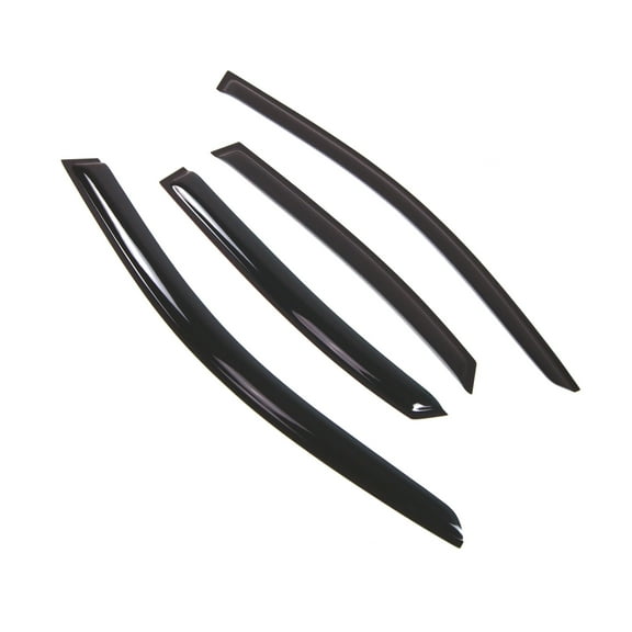 TuningPros Outside Mount Window Visor Deflector Smoke Tinted 4 Pcs Set For 2009-2015 Audi A4