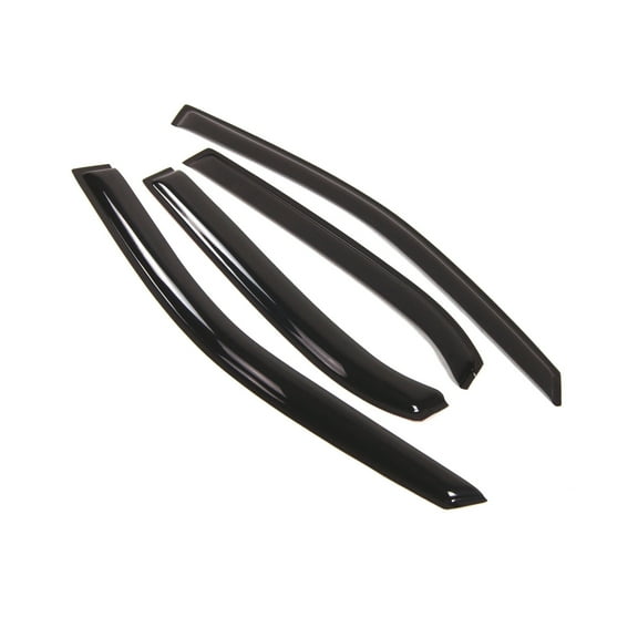 TuningPros Outside Mount Window Visor Deflector Smoke Tinted 4 Pcs Set For 2010-2017 Chevrolet Equinox