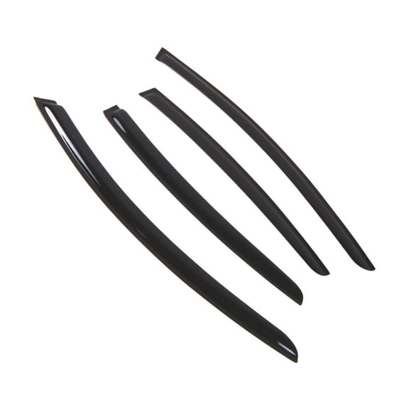 TuningPros Outside Mount Window Visor Deflector Smoke Tinted 4 Pcs Set For 2011-2015 Volvo S60