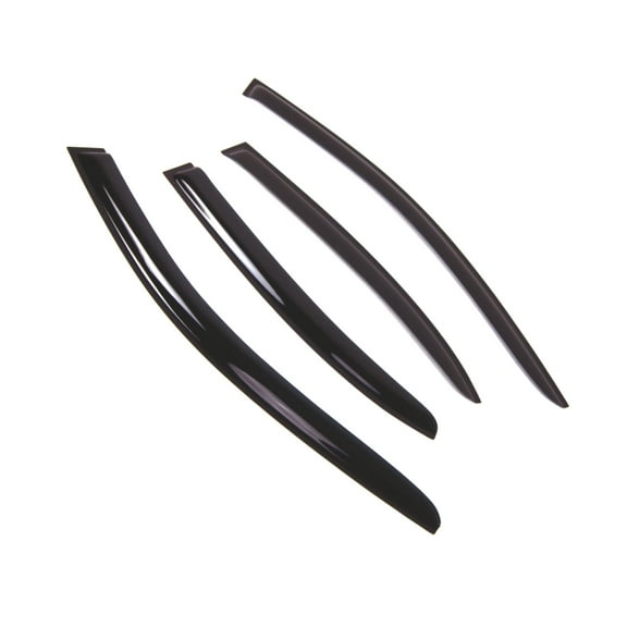 TuningPros Outside Mount Window Visor Deflector Smoke Tinted 4 Pcs Set For 2011-2016 Volkswagen Jetta Sedan