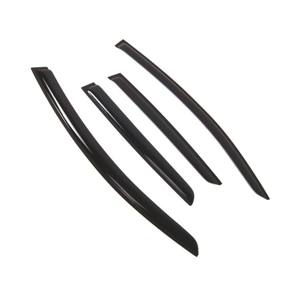 TuningPros Outside Mount Window Visor Deflector Smoke Tinted 4 Pcs Set For 2013-2015 Chevrolet Spark