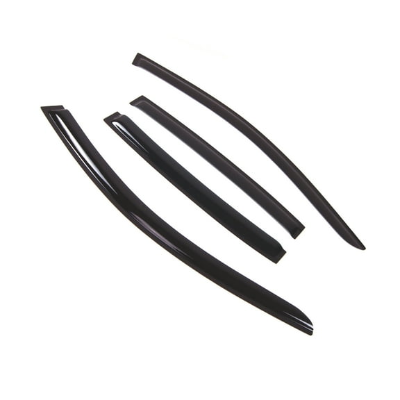 TuningPros Outside Mount Window Visor Deflector Smoke Tinted 4 Pcs Set For 2013-2017 Honda Accord Sedan