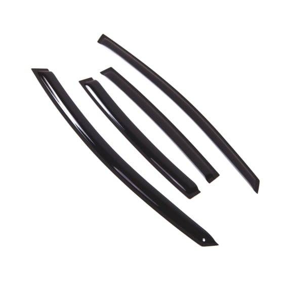 TuningPros Outside Mount Window Visor Deflector Smoke Tinted 4 Pcs Set For 2014-2016 Kia Forte Sedan