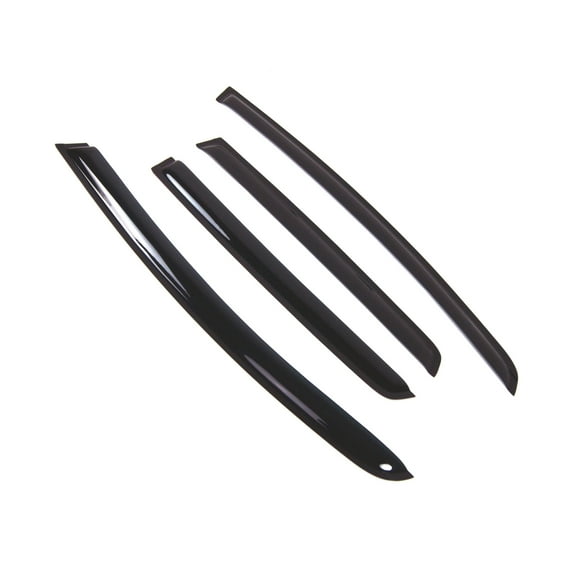 TuningPros Outside Mount Window Visor Deflector Smoke Tinted 4 Pcs Set For 2015-2016 Honda Fit