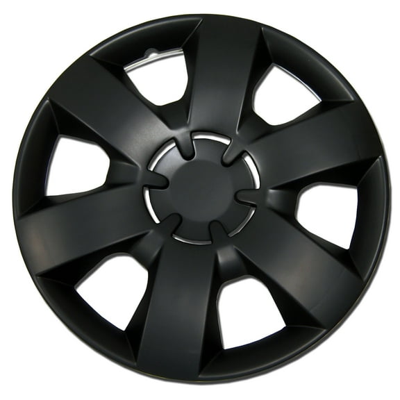 TuningPros WSC-226B14 Set of 4 Matte Black Hubcaps 14" - Hub Caps Wheel Skin Cover 14 inches 4 Pcs Set