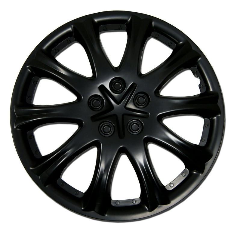 Black sale plastic hubcaps
